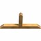 Ekena Millwork Portland Rough Sawn Timber Gable Bracket, Western Red Cedar, 48"W x 22"H x 4"D x 4"F, 11/12 Pitch GBW048X22X0404POR00RWR - alternate 3